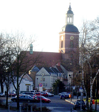 Blick auf Kolk, Altstadt und Nikolaikirche